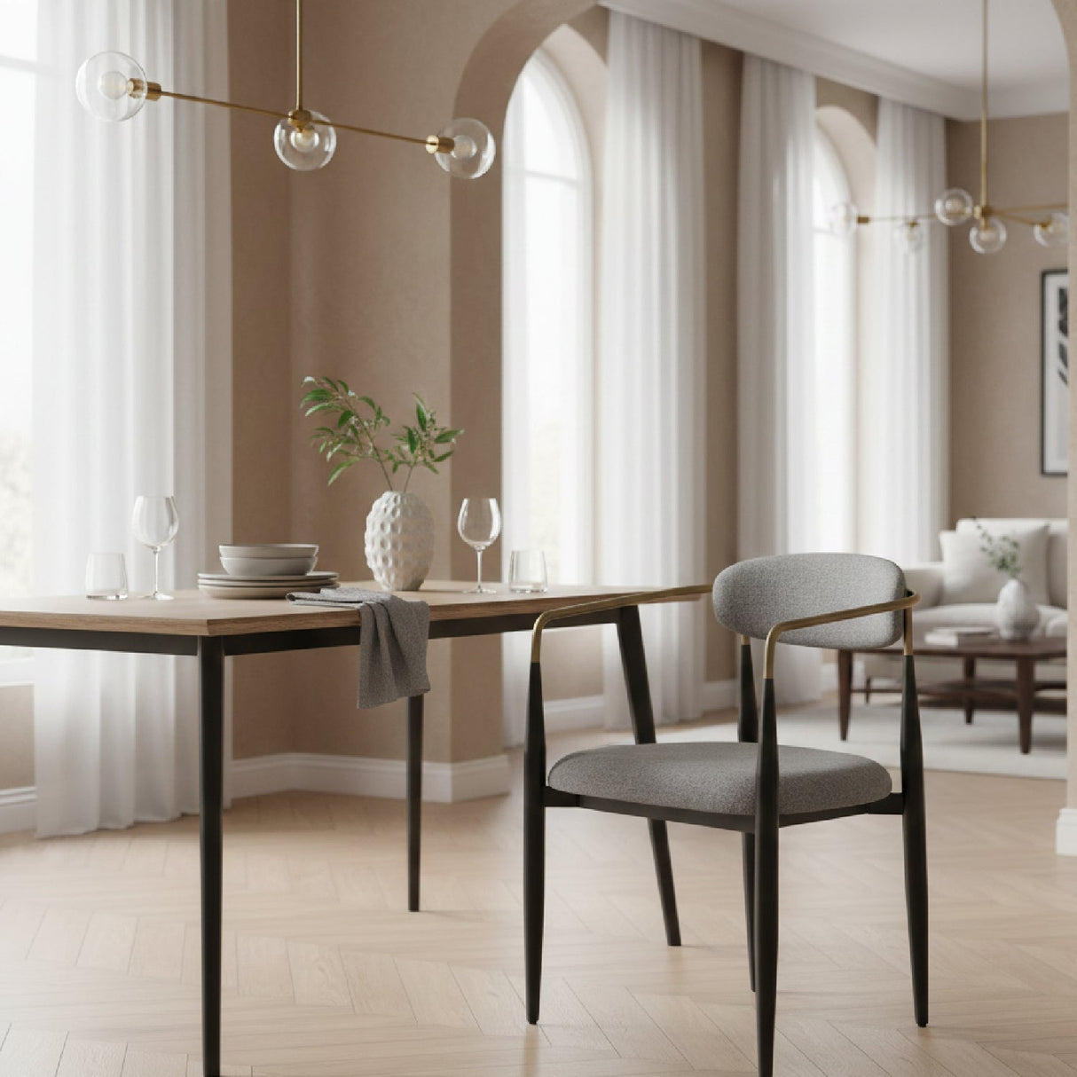 Gold-Armed Dining Chair – Buchtel – alternate view 12