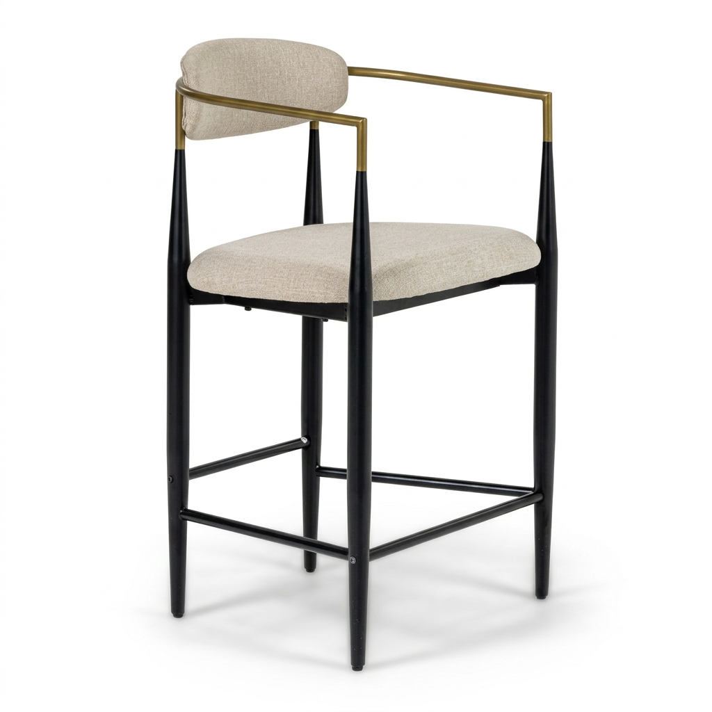 Gold-Armed Counter Chair | OROA Modern Buchtel | Oroa.com