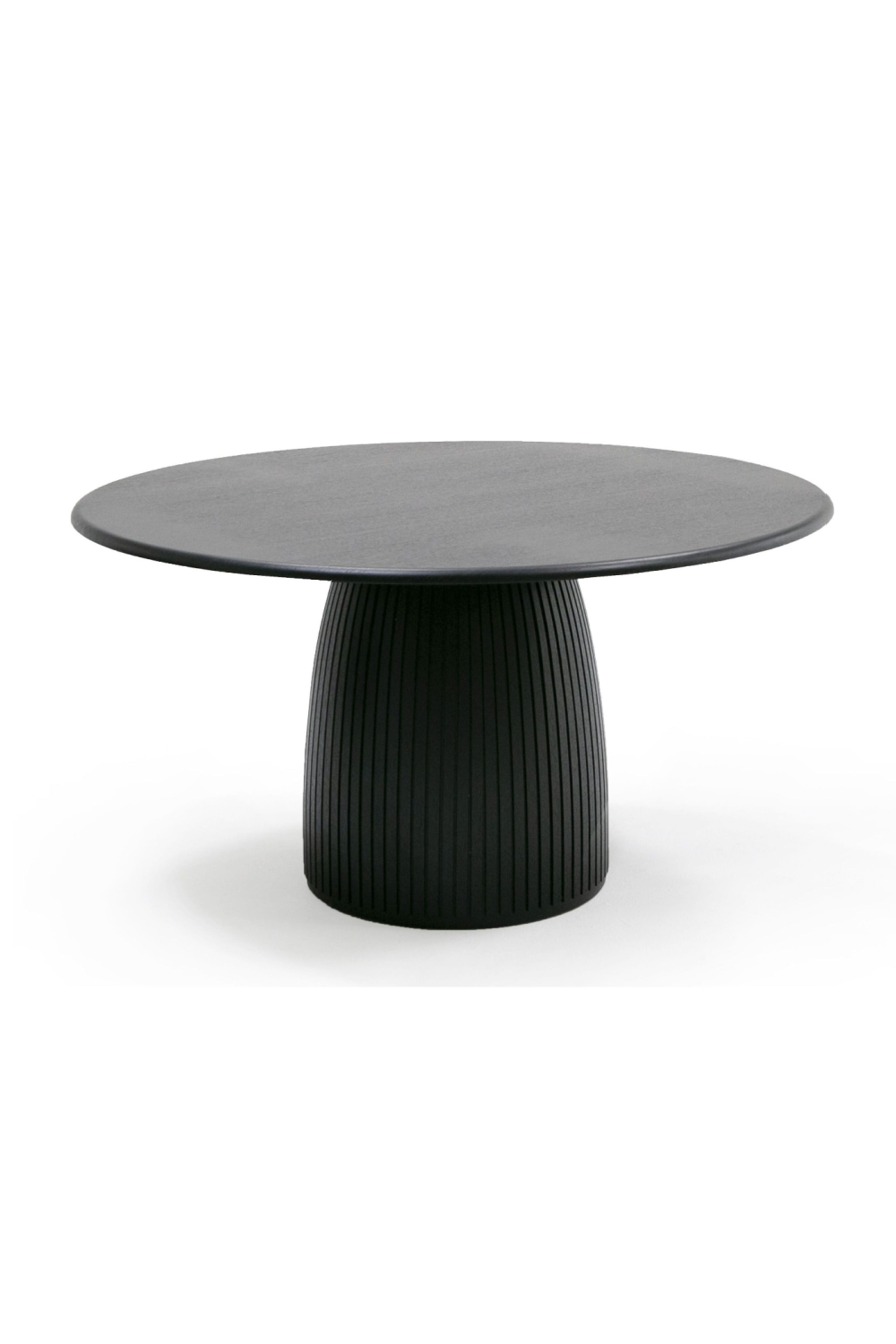Black Oak Round Dining Table | OROA Modern Lander | Oroa.com