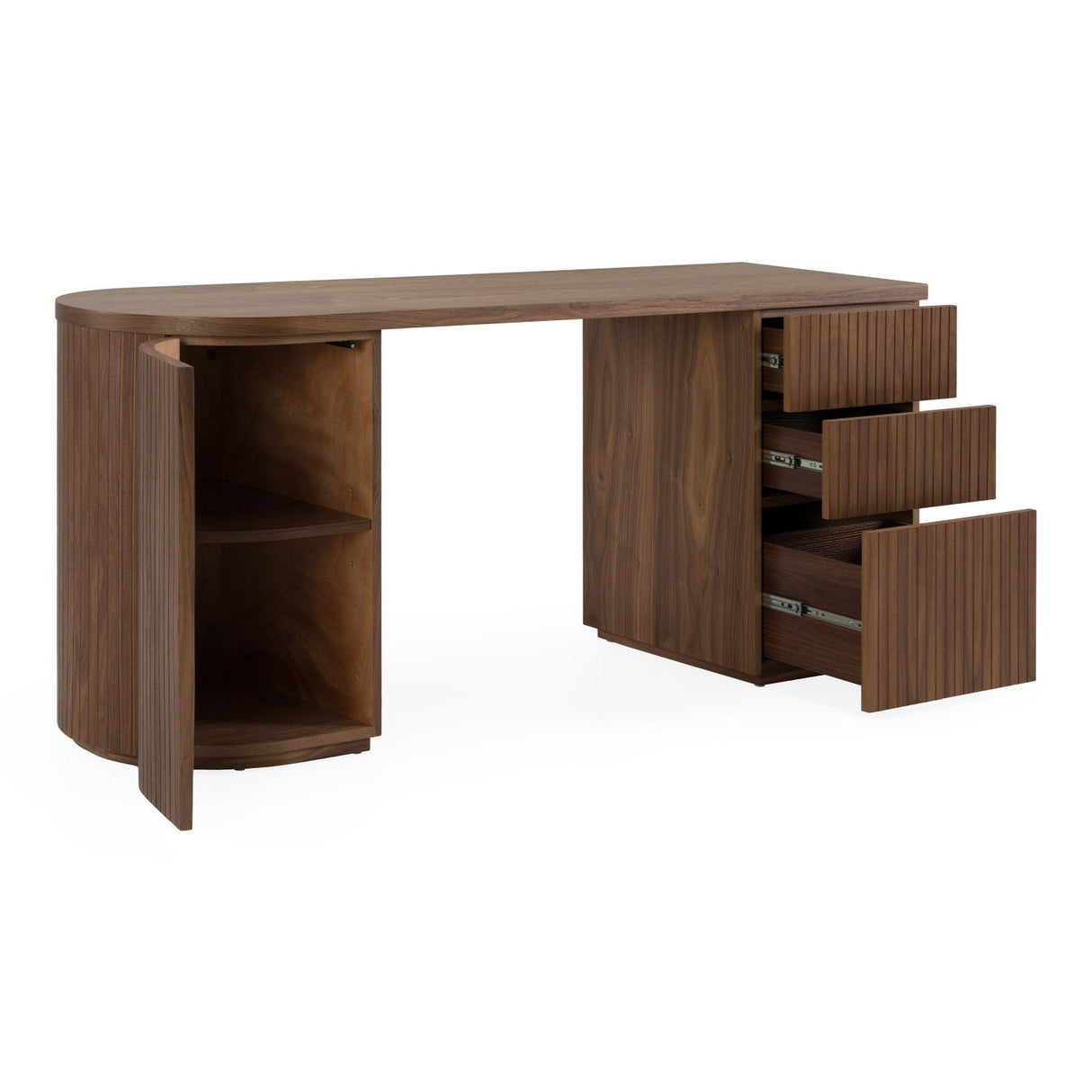 Modern European furniture - Wooden 3-Drawer Desk - www.oroa.com
