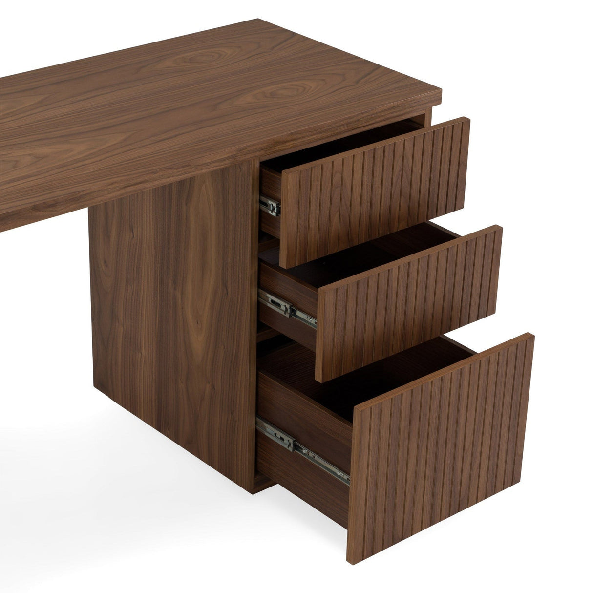 Modern European furniture - Wooden 3-Drawer Desk - www.oroa.com