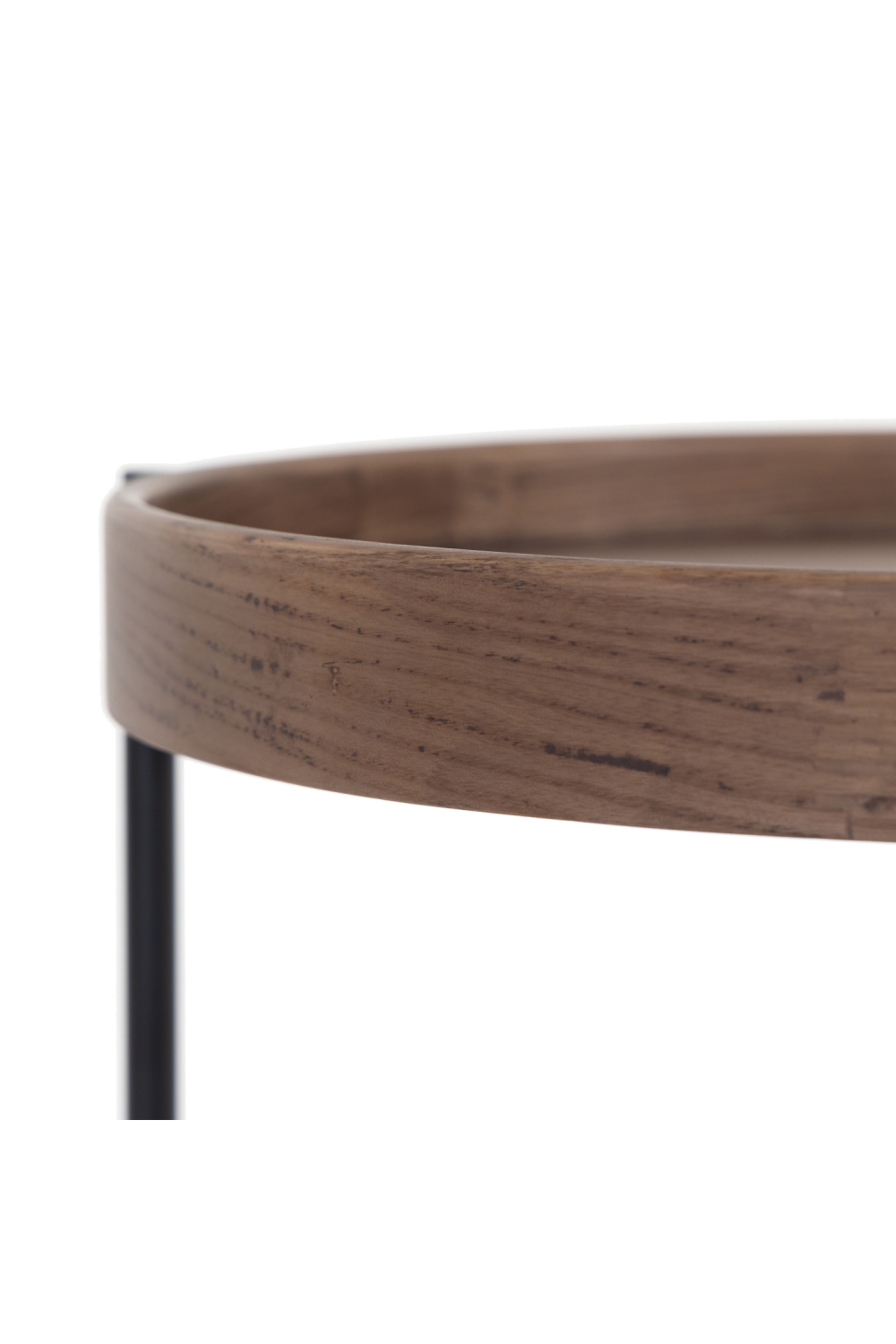 Round Wooden 2-Layer End Table | OROA Modern Savoy | Oroa.com