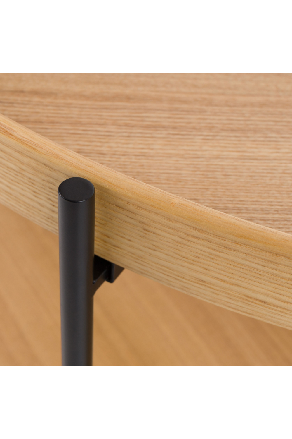 Round Wooden 2-Shelf Coffee Table | OROA Modern Savoy | Oroa.com