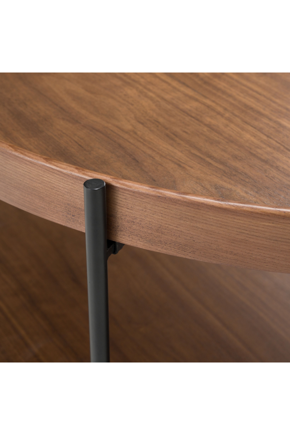 Round Wooden 2-Shelf Coffee Table | OROA Modern Savoy | Oroa.com