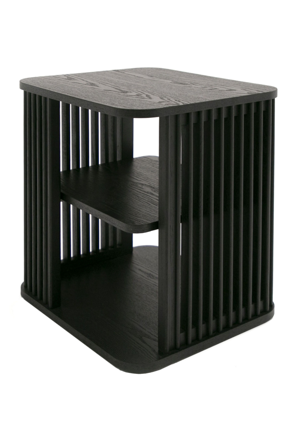 Slatted Black Ash End Table | OROA Modern Thayne | Oroa.com