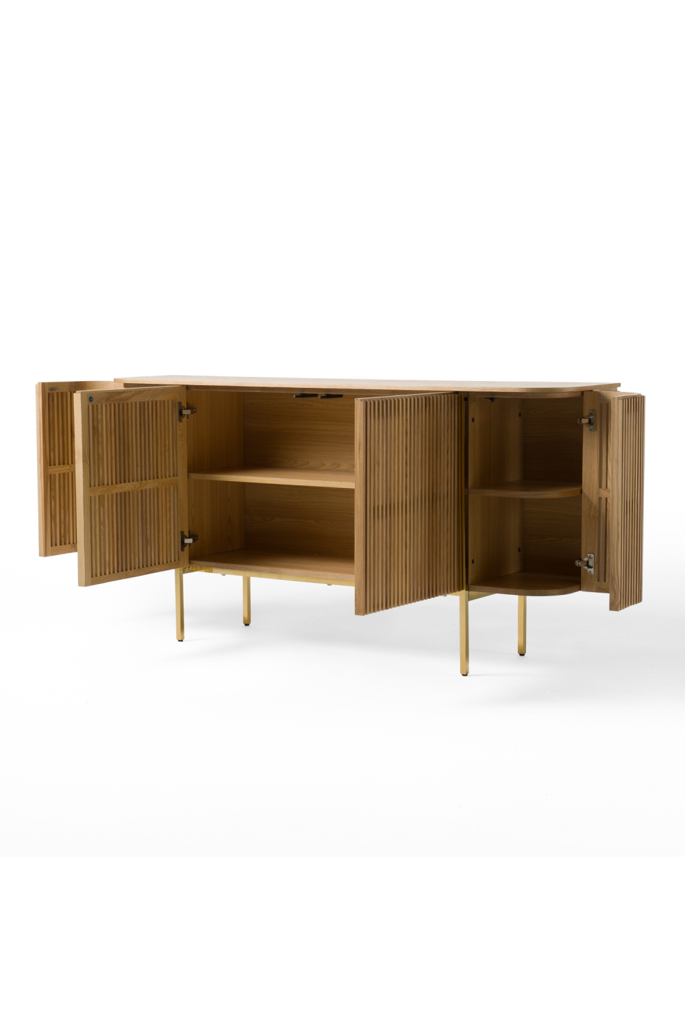 Slatted Natural Ash Sideboard | OROA Modern Sandy | Oroa.com