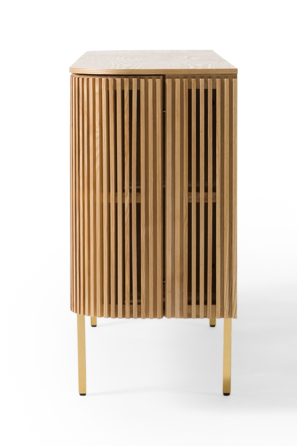 Slatted Natural Ash Sideboard | OROA Modern Sandy | Oroa.com