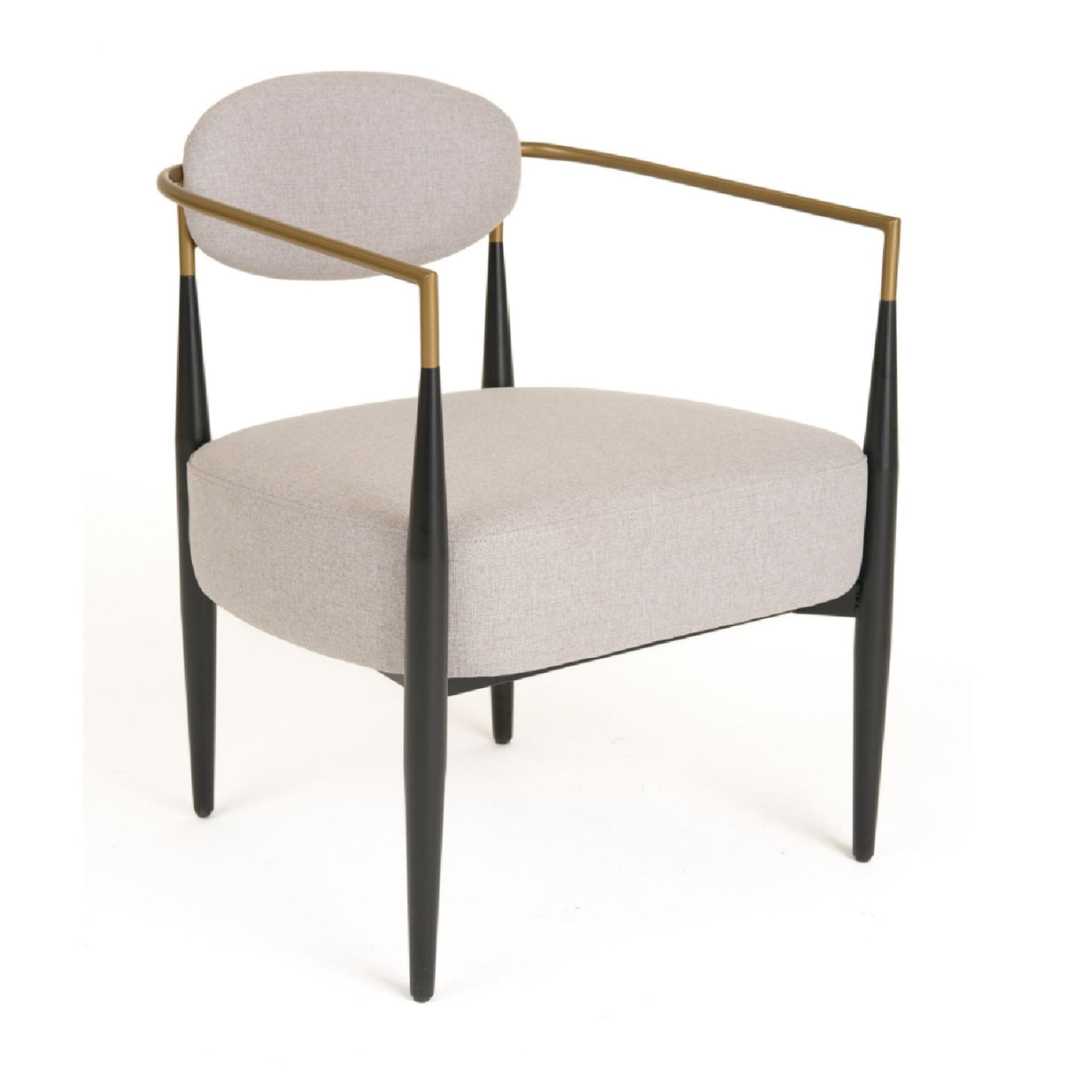 Gold-Armed Accent Chair – Liberty – front view