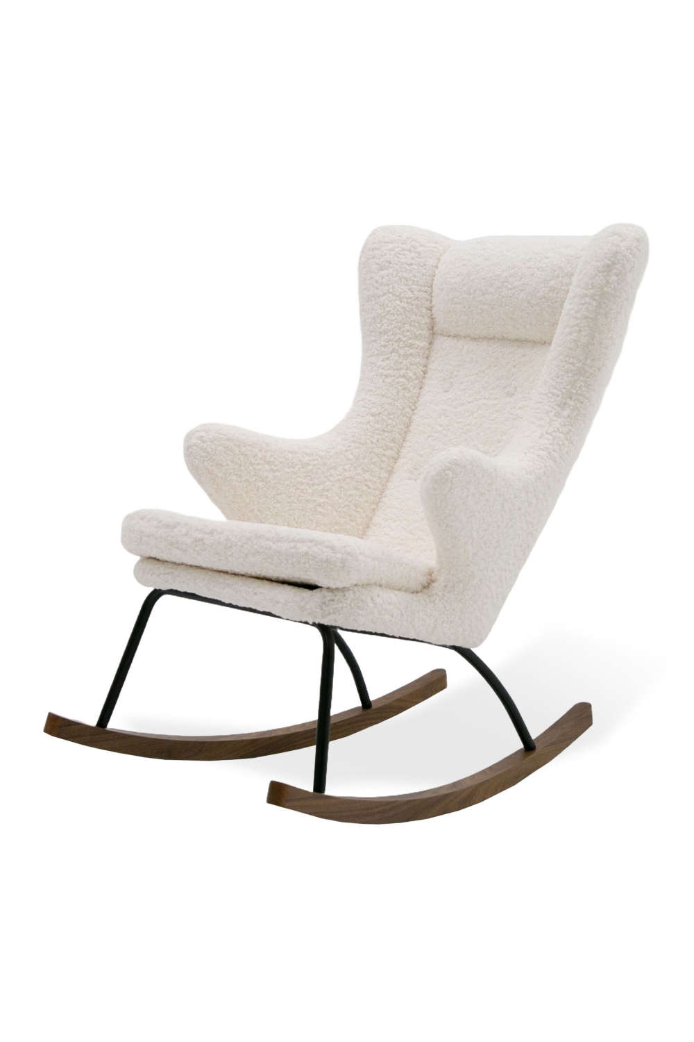 White Sherpa Rocking Chair | OROA Modern Colfax | Oroa.com