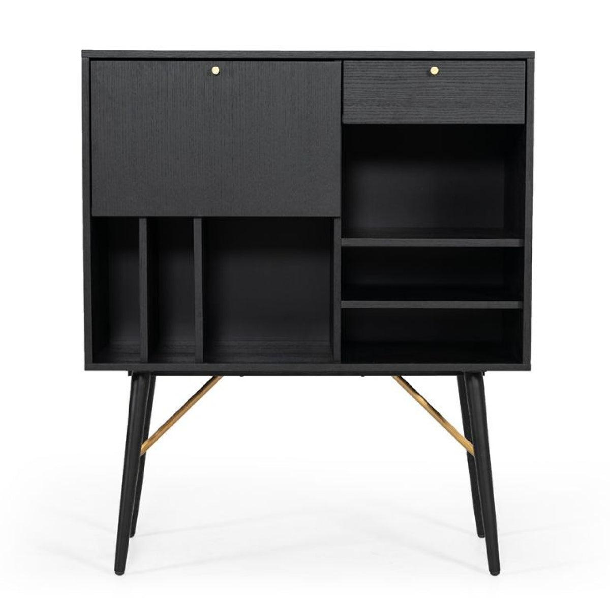 Black Oak Tall Buffet | OROA Modern Billy