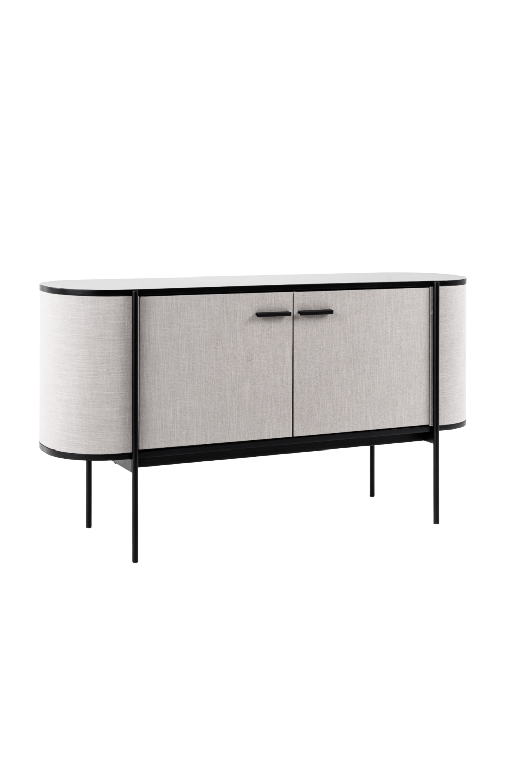 Beige Fabric 2-Door Sideboard | OROA Modern Hobart | Oroa.com