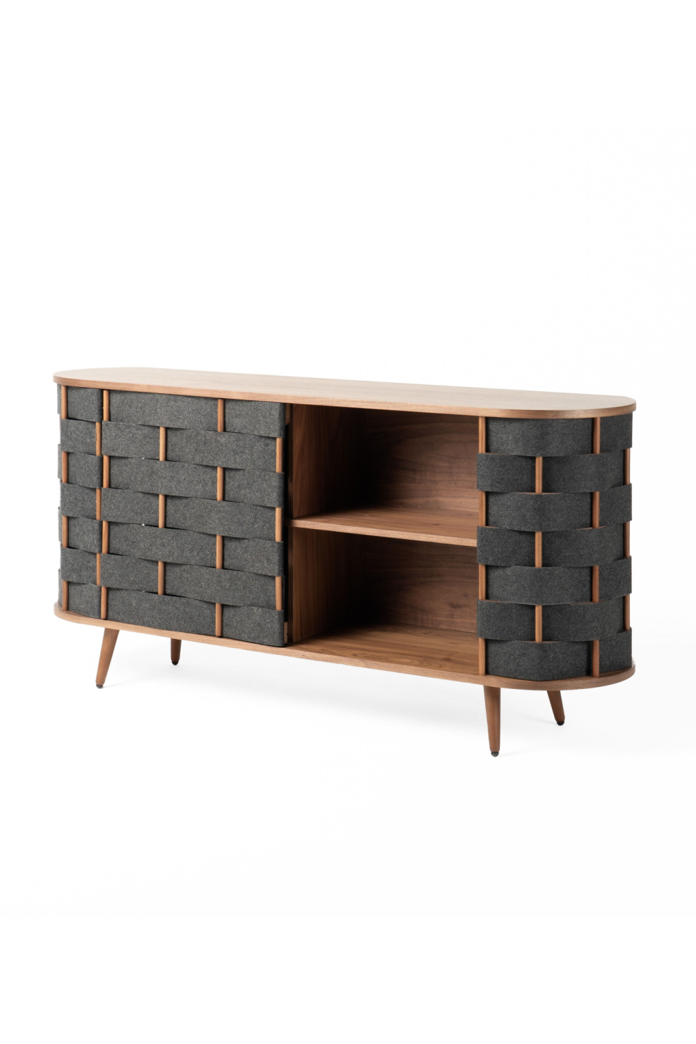 Gray Woven Fabric Sideboard | OROA Modern Sheridan | Oroa.com
