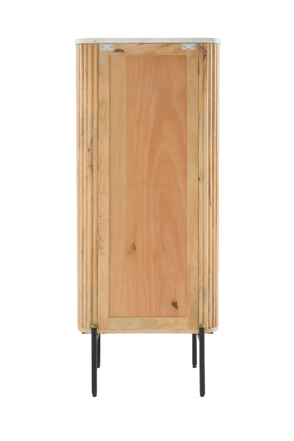 Fluted Mango Wood 5-Drawer Chest | OROA Modern Cambridge | Oroa.com