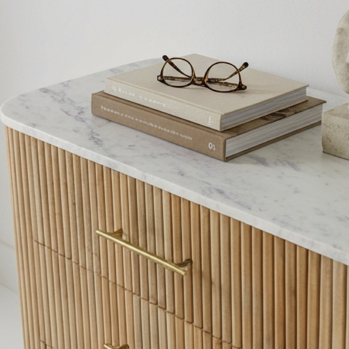 Fluted Mango Wood 6-Drawer Dresser – Cambridge – alternate view 12