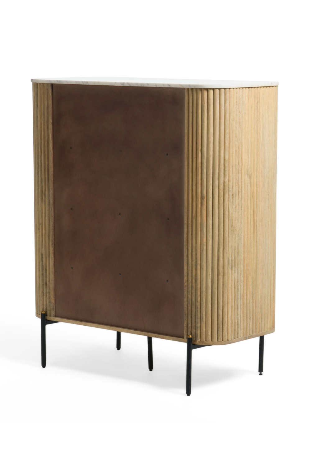 Mango Wood 2-Door Tall Sideboard – Cambridge – rear view