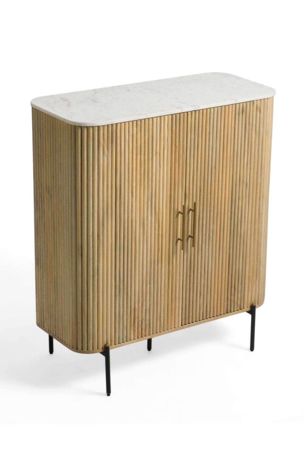 Mango Wood 2-Door Tall Sideboard | Oroa.com