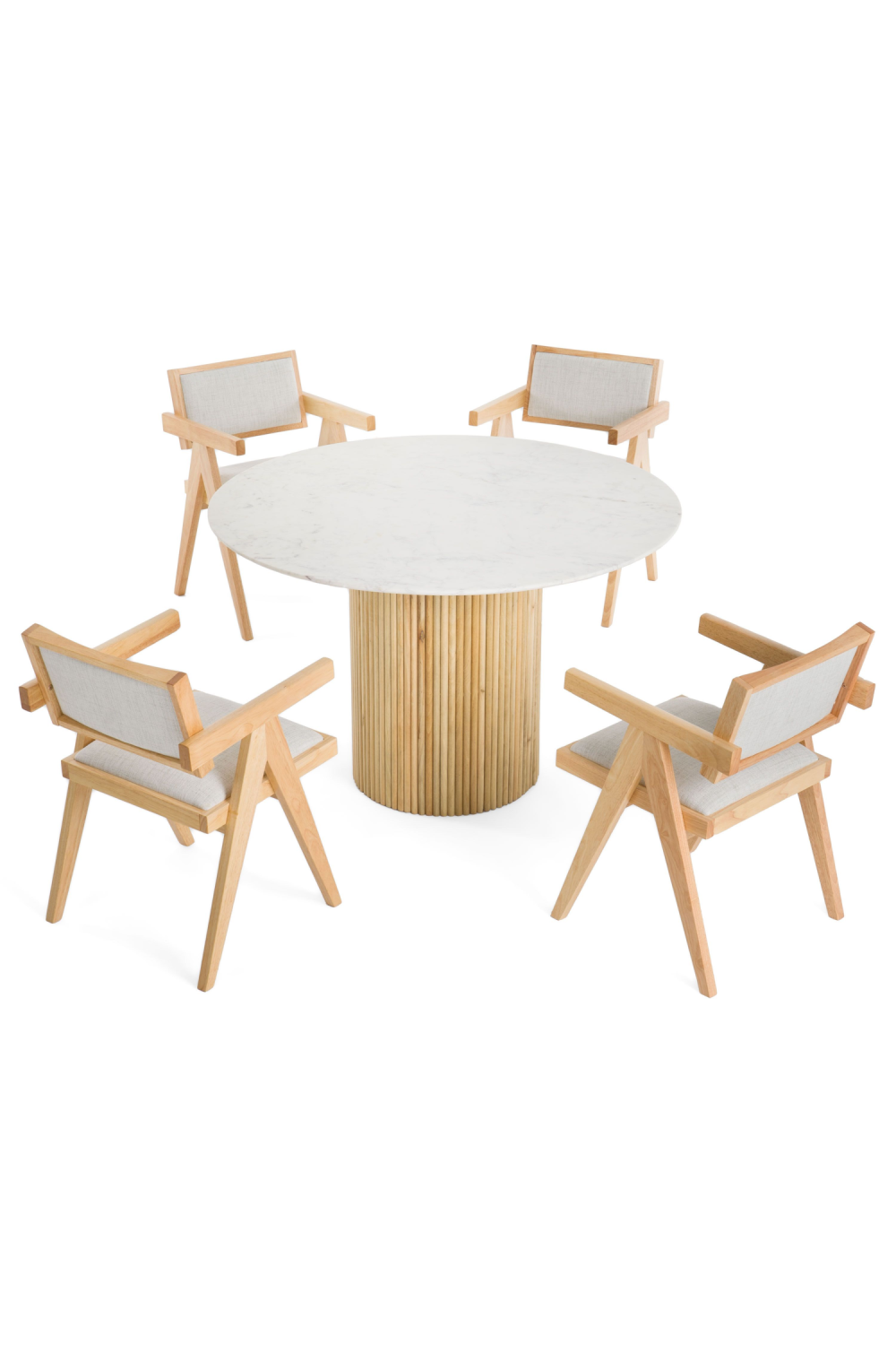 White Marble Dining Table | OROA Modern Cambridge | Oroa.com