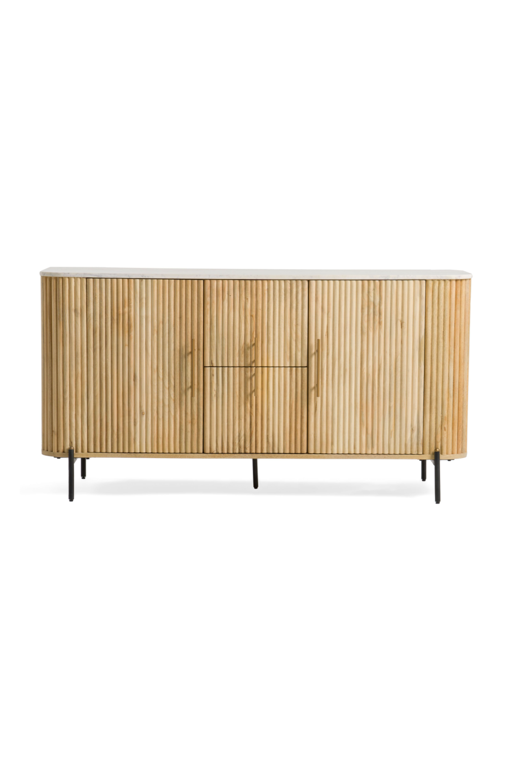 Fluted Mango Wood Sideboard | Oroa.com
