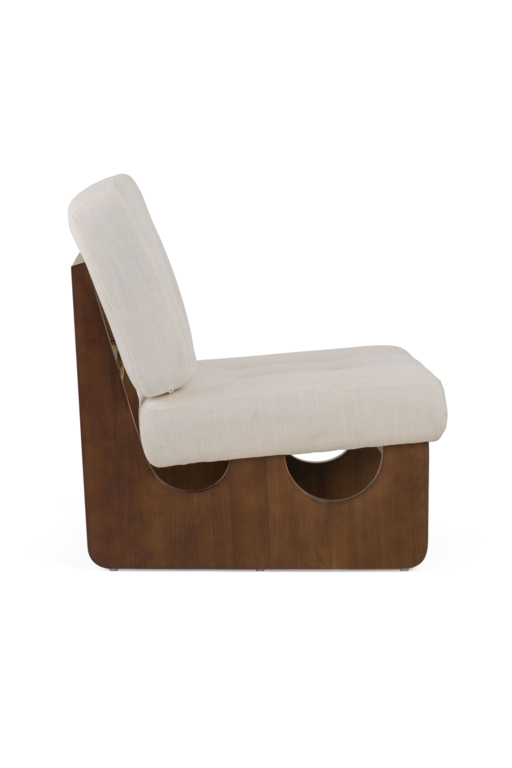 White Tufted Lounge Chair | OROA Modern Kaylie | Oroa.com