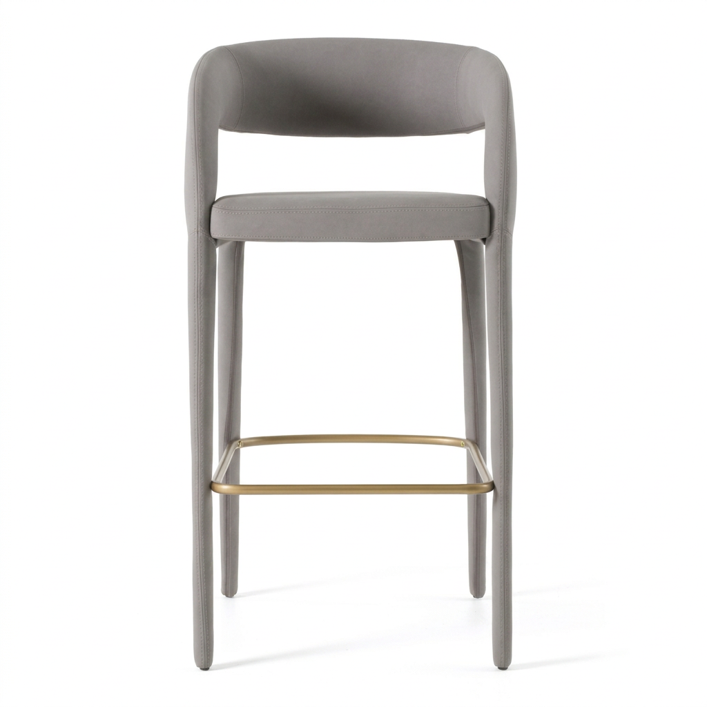 Vegan Leather Upholstered Bar Chair | OROA Modern Faerron | Oroa.com