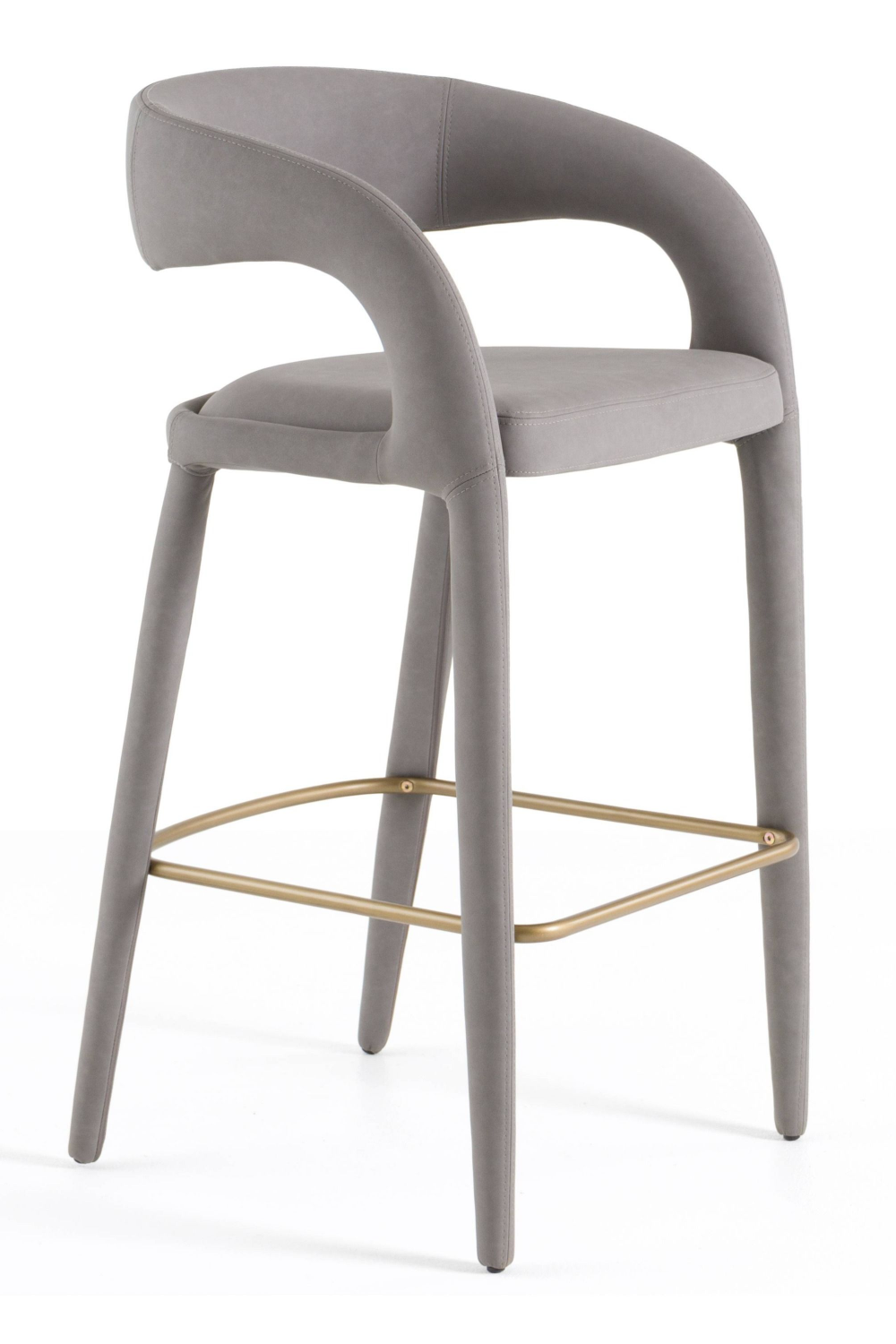 Vegan Leather Upholstered Bar Chair | OROA Modern Faerron | Oroa.com