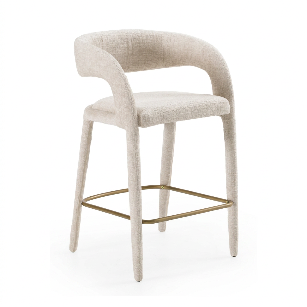 Fabric Upholstered Counter Chair | OROA Modern Faerron | Oroa.com