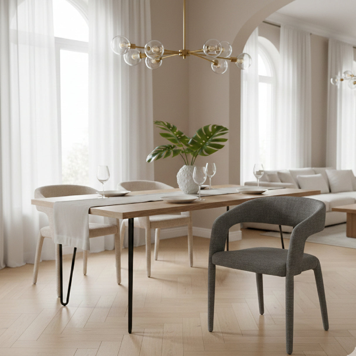 Fabric Upholstered Dining Chair – Faerron – alternate view 11
