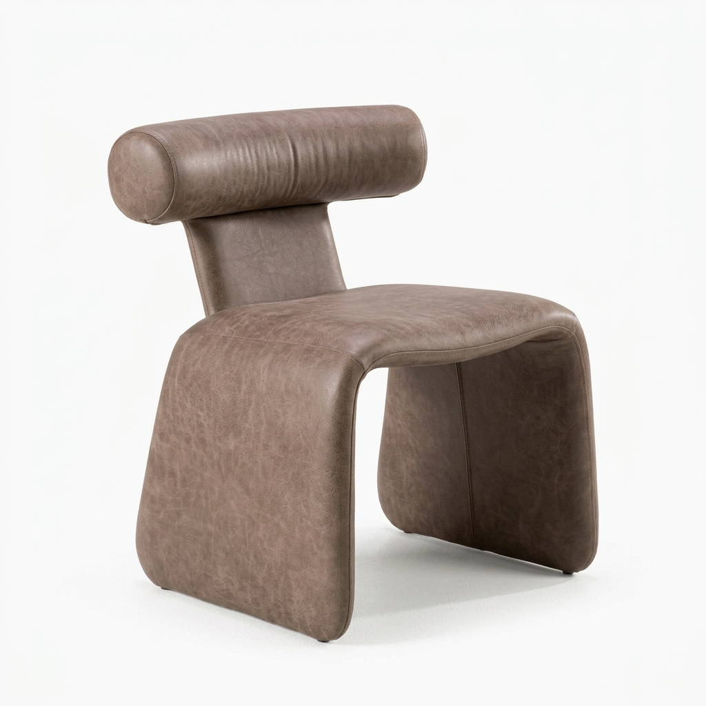 Asymmetrical Velvet Dining Chair | OROA Modern Bergman | Oroa.com