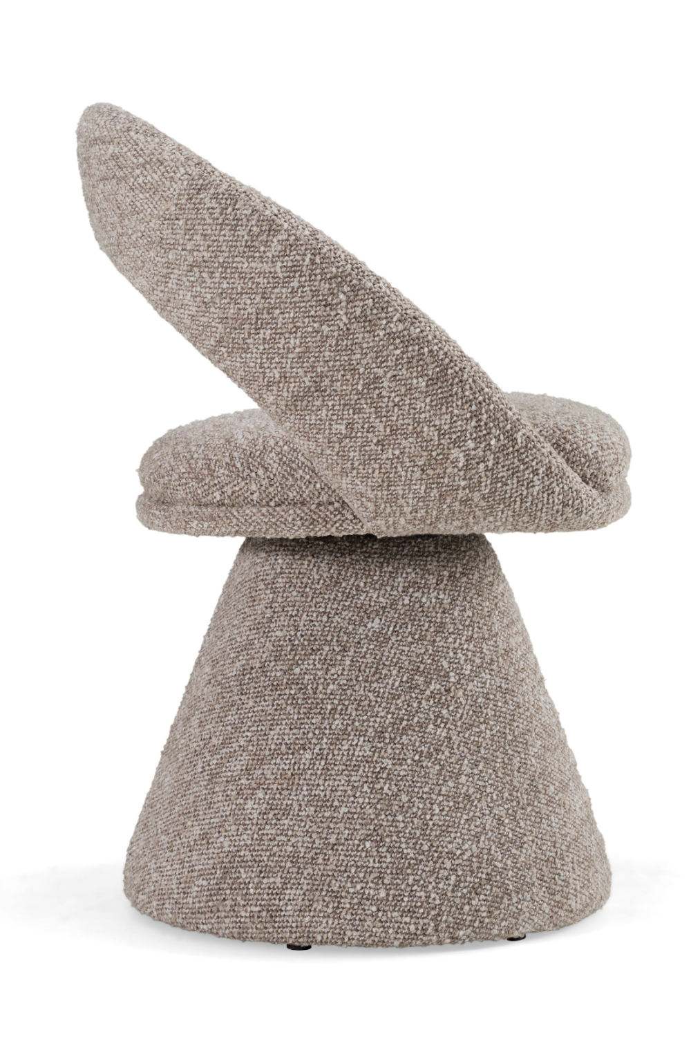 Gray Fabric Swivel Chair – Wiles – rear view