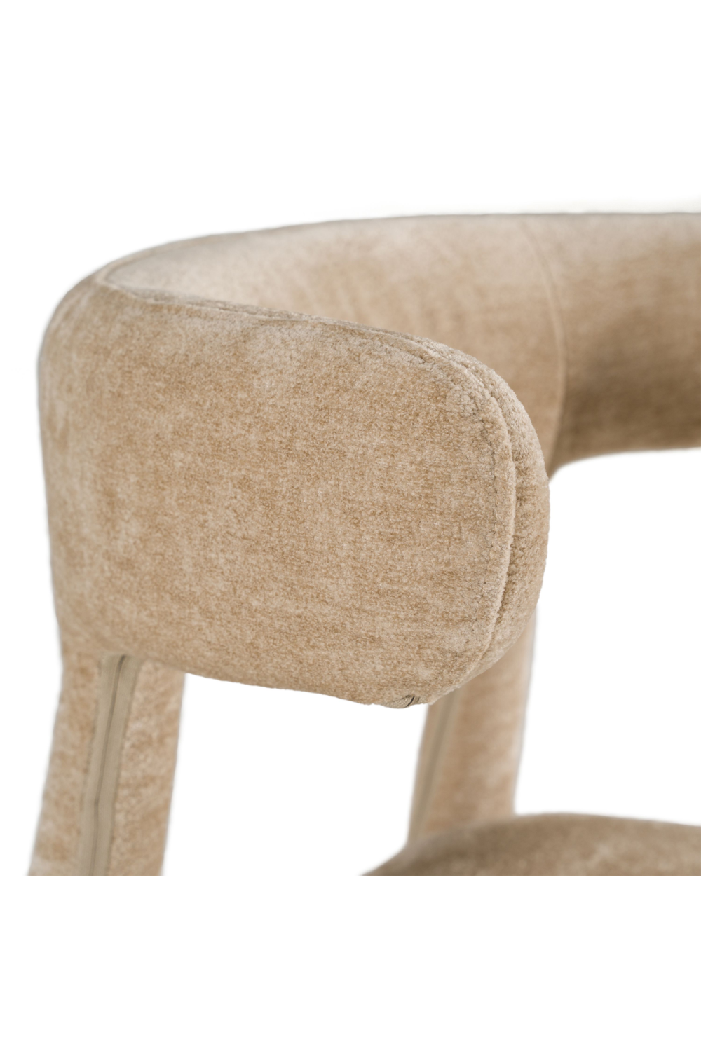 Beige Velvet Dining Chair | Oroa.com