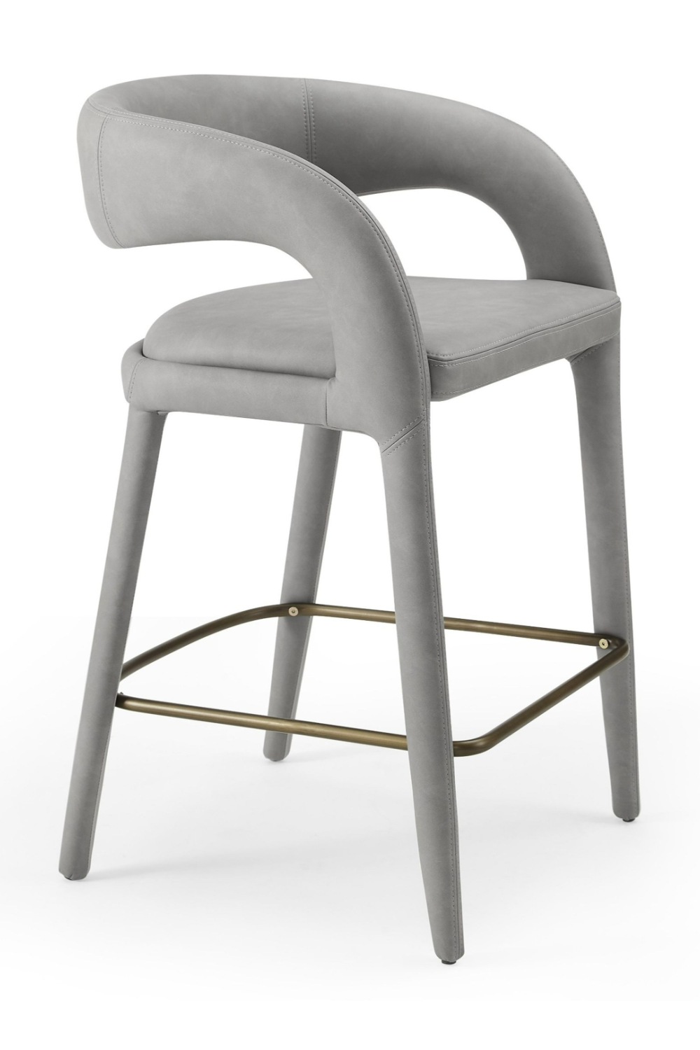 Vegan Leather Upholstered Counter Chair | OROA Modern Faerron | Oroa.com
