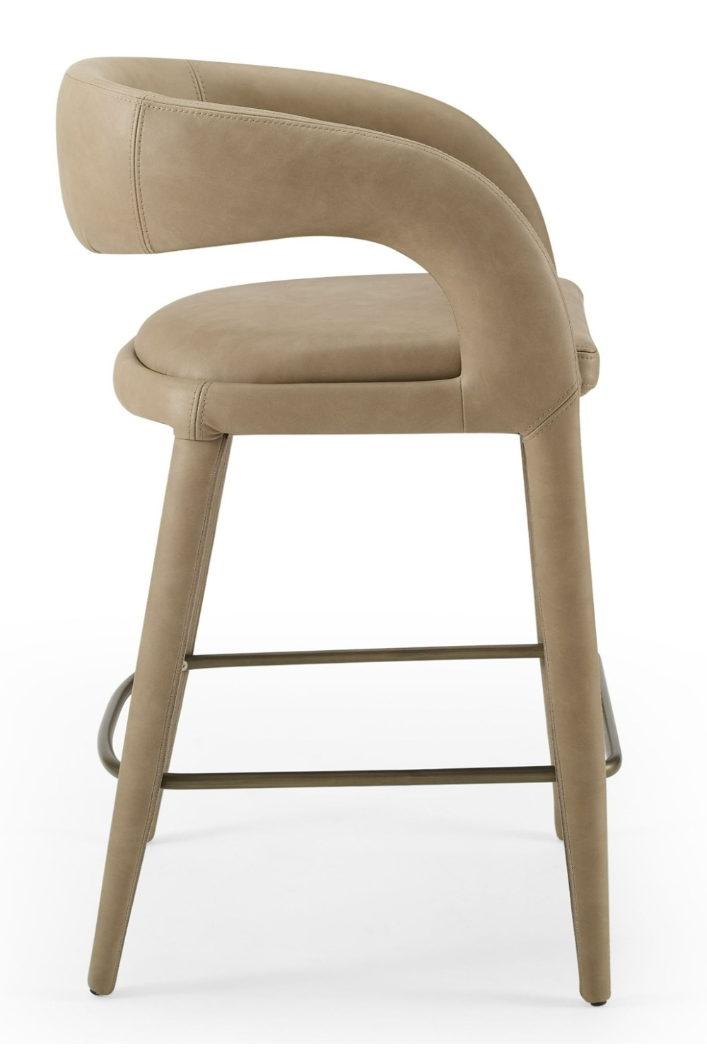 Vegan Leather Upholstered Counter Chair | OROA Modern Faerron | Oroa.com