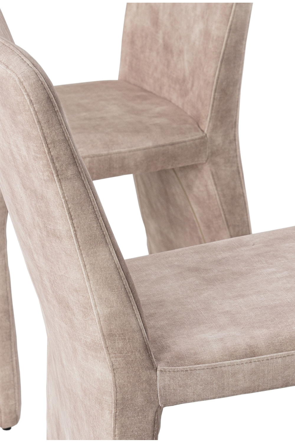 Beige Velvet Dining Chairs (2) | OROA Modern Ditka | Oroa.com