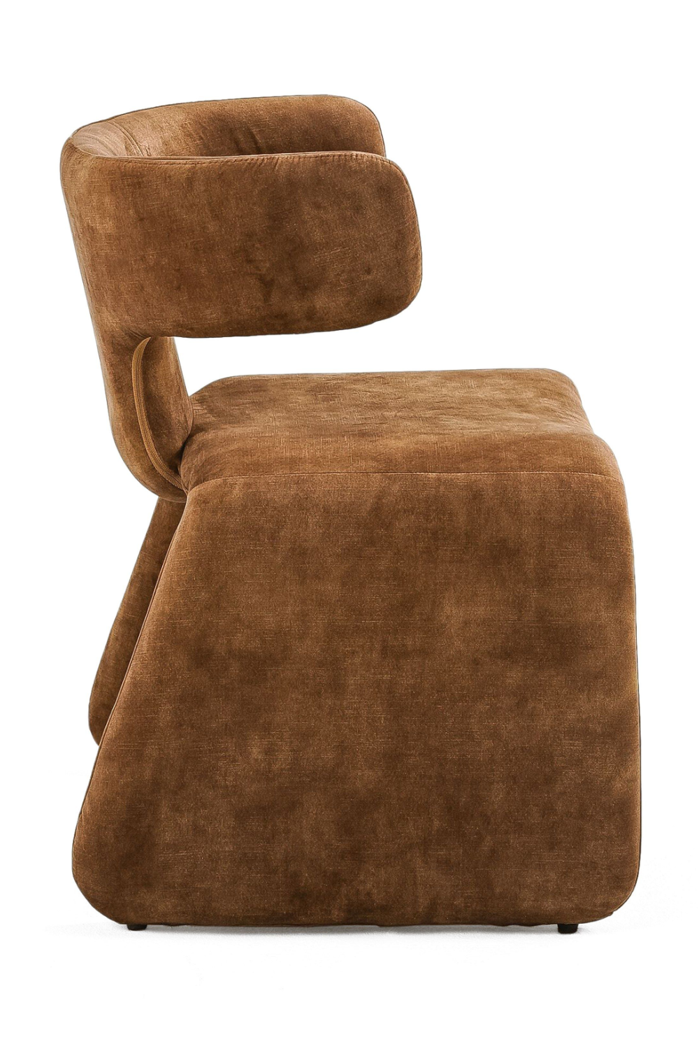 Asymmetrical Velvet Dining Chair | OROA Modern Bergman | Oroa.com