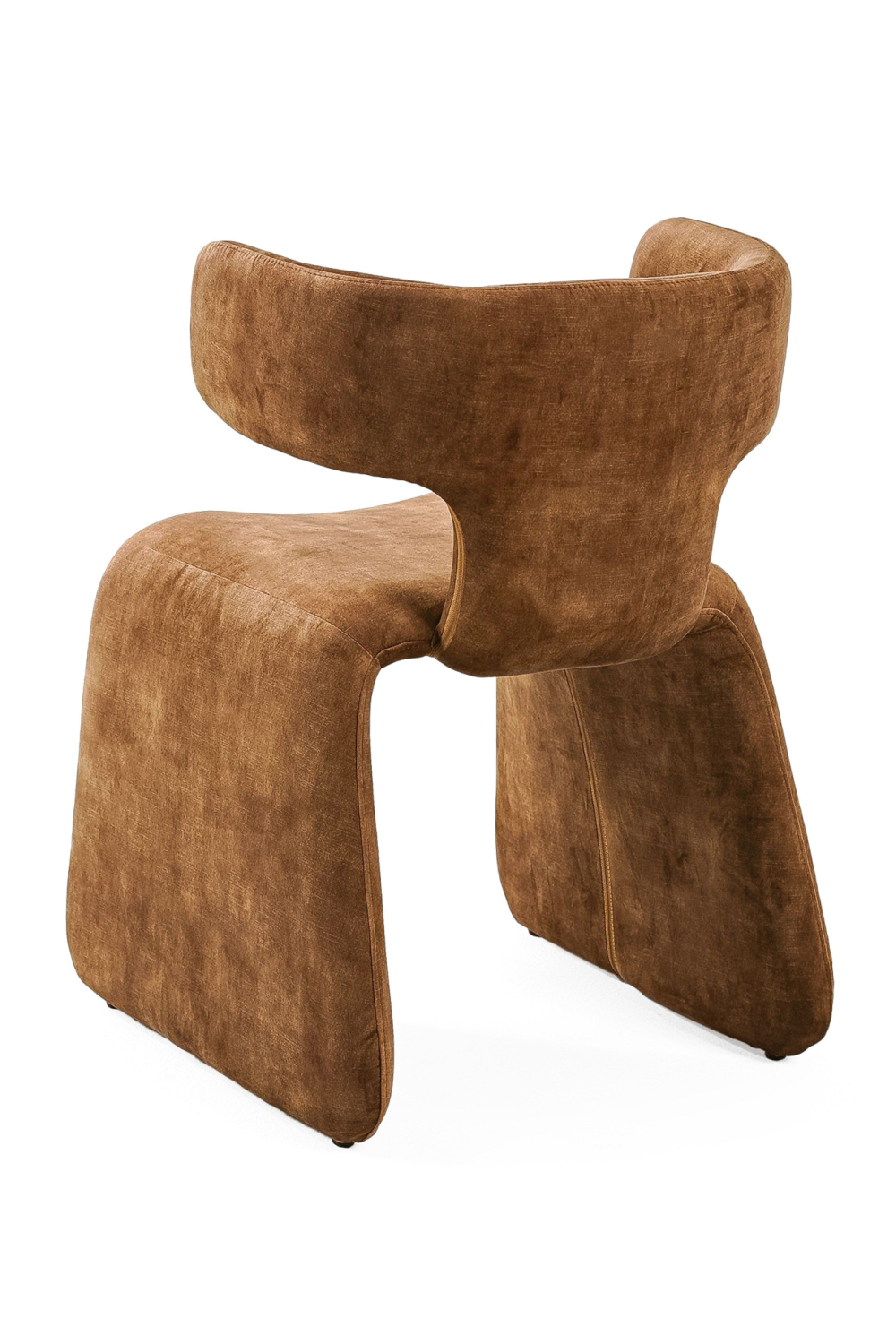 Asymmetrical Velvet Dining Chair | OROA Modern Bergman