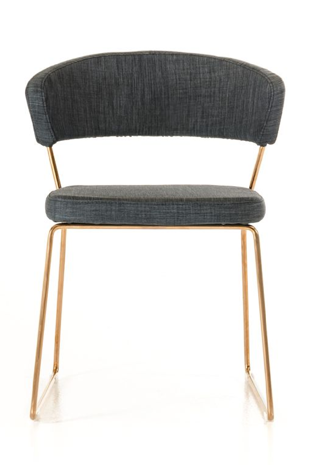 Rosegold Frame Gray Dining Chairs (2) | OROA Modern Ashland | Oroa.com