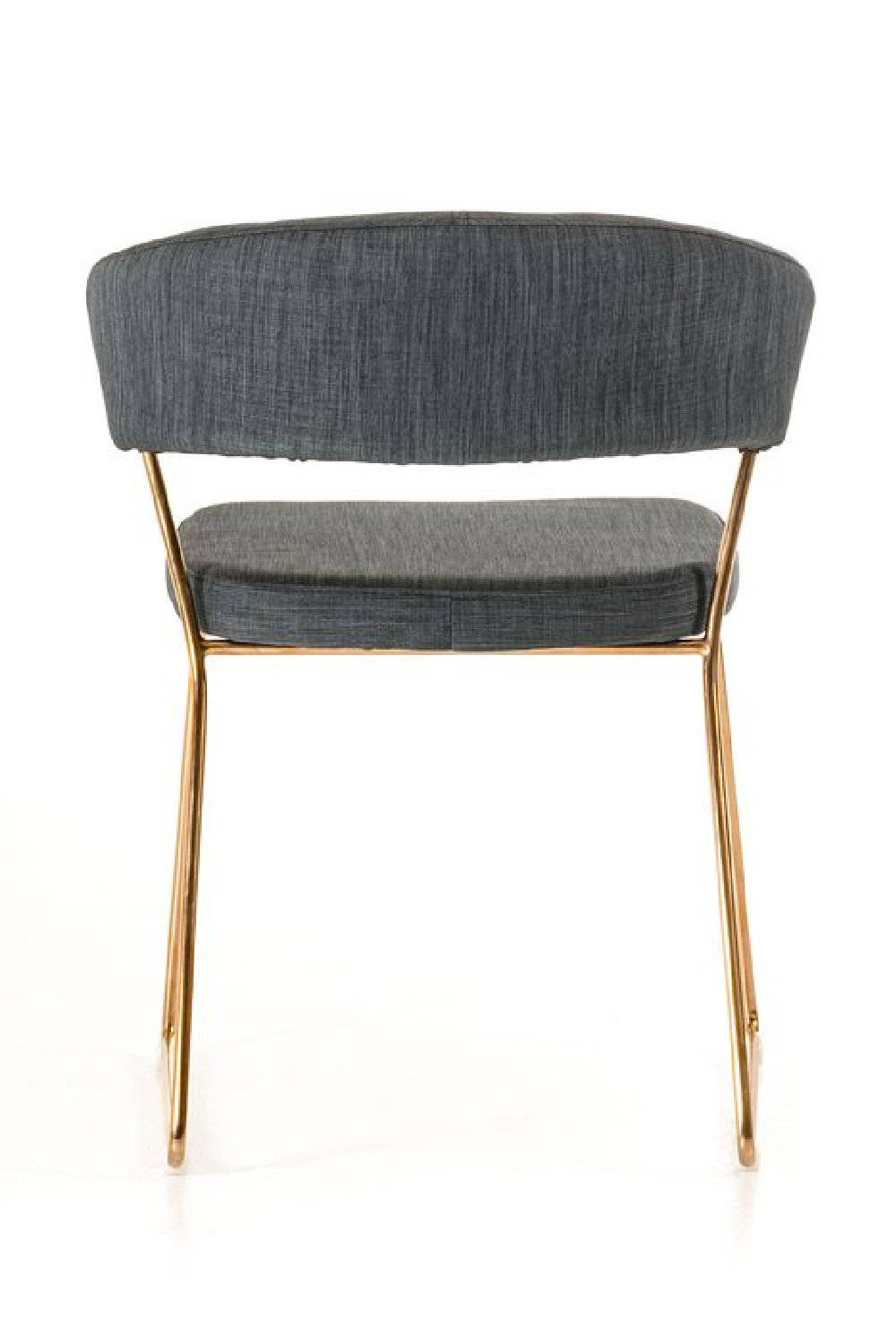 Rosegold Frame Gray Dining Chairs (2) | Oroa.com