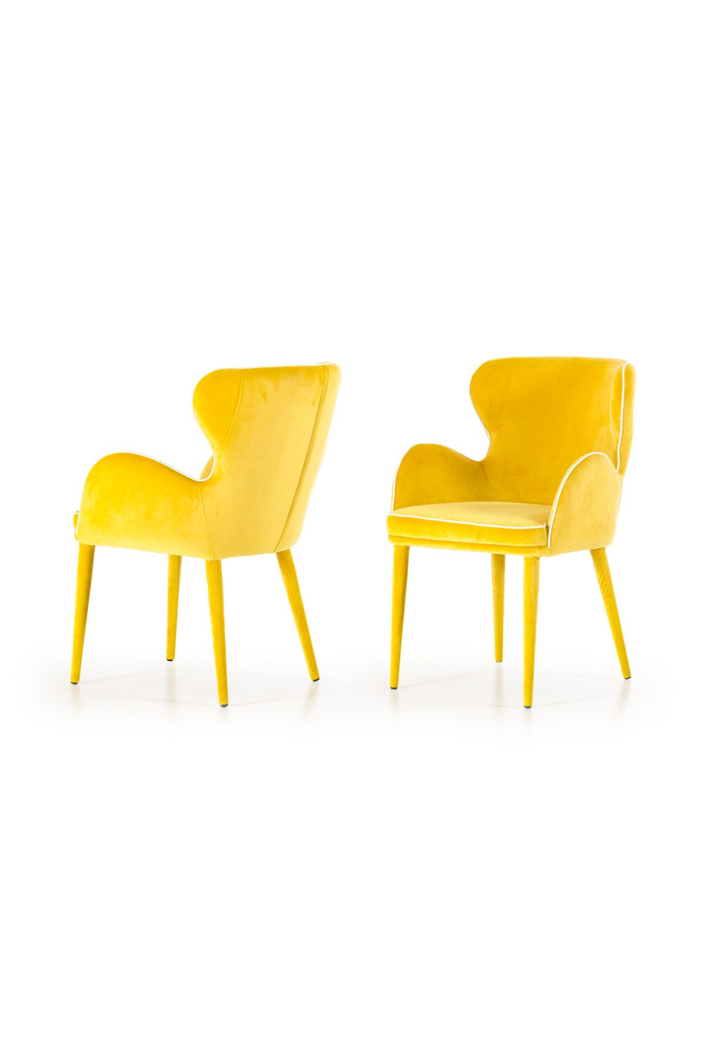 Yellow Fabric Dining Chair | OROA Modern Tigard | Oroa.com