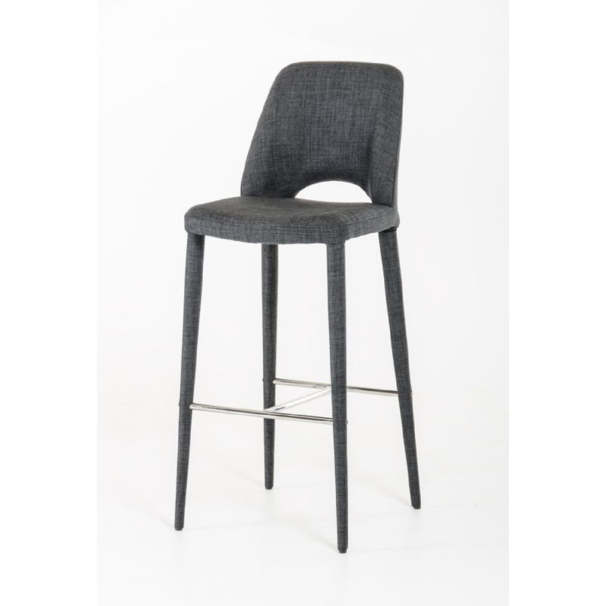 Gray Cutout-Back Bar Stool | OROA Modern Williamette | Oroatrade.com