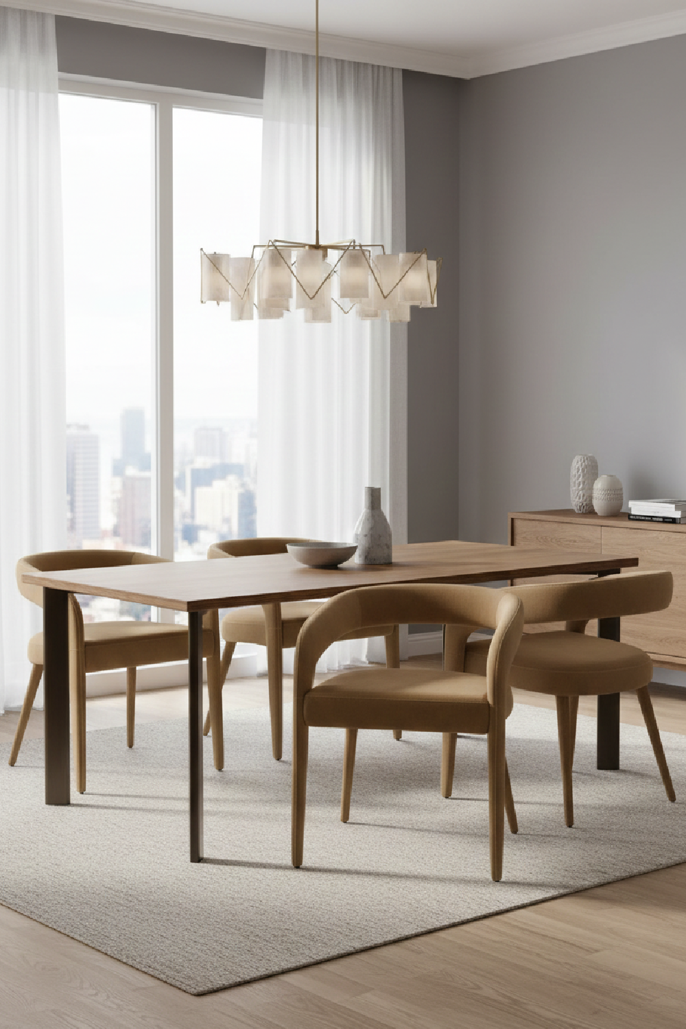 Fabric Upholstered Dining Chair | OROA Modern Mundra | Oroa.com