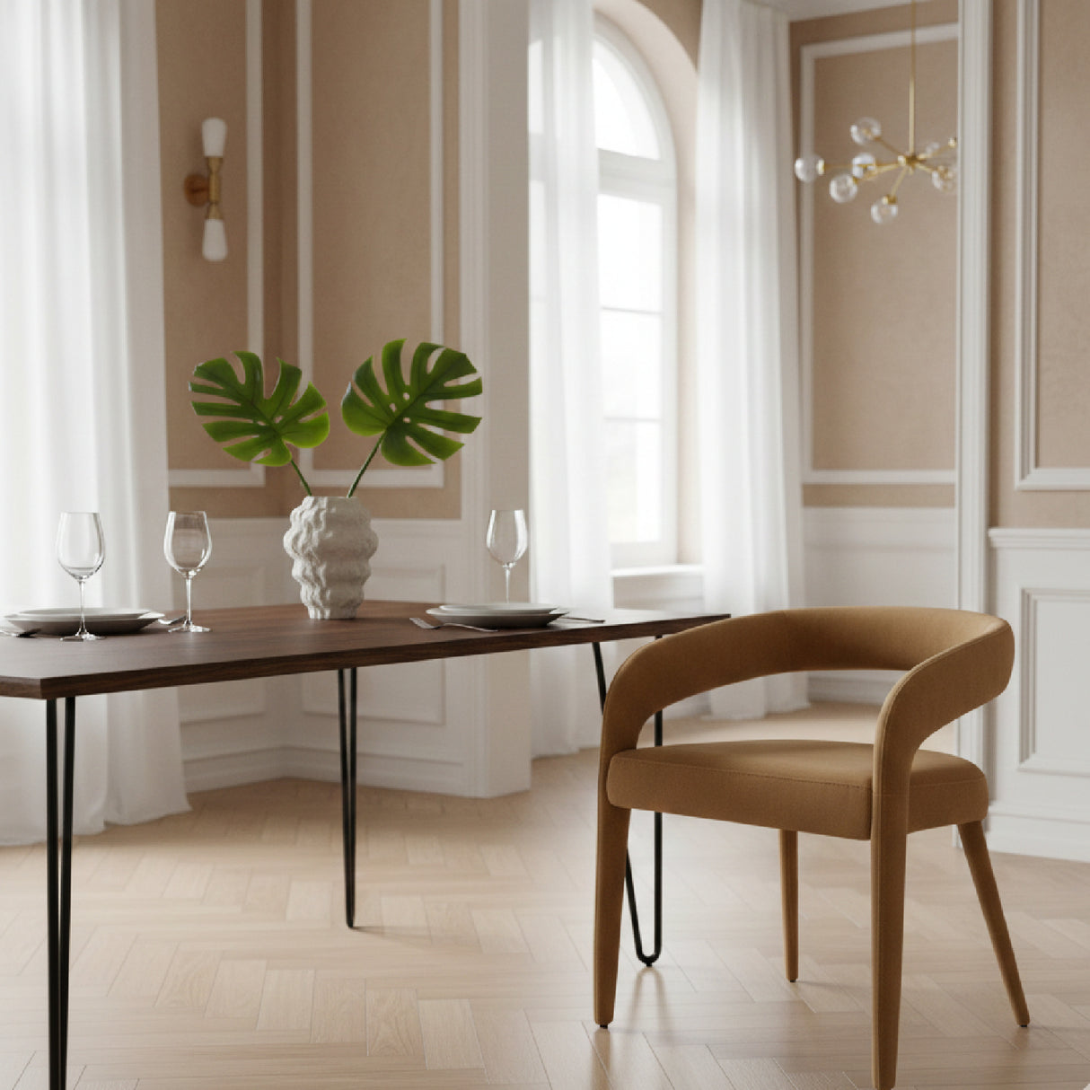 Fabric Upholstered Dining Chair – Mundra – alternate view 13