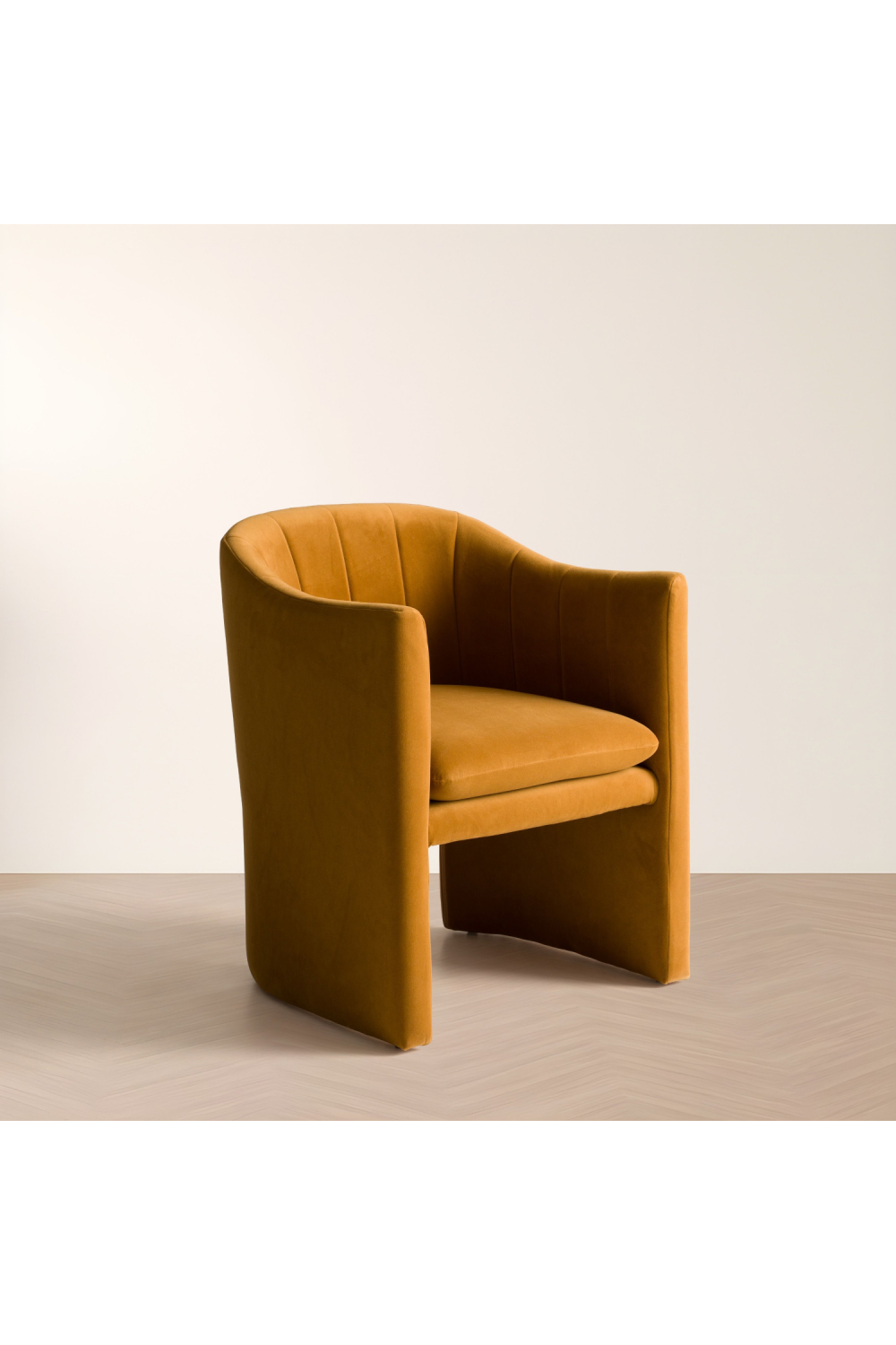 Velvet Curved Dining Chair | OROA Modern Danube | Oroa.com