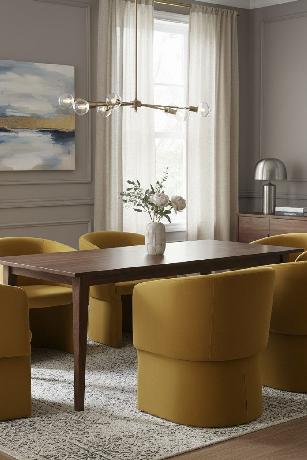 Velvet Upholstered Dining Chair | OROA Modern Vassar | Oroa.com