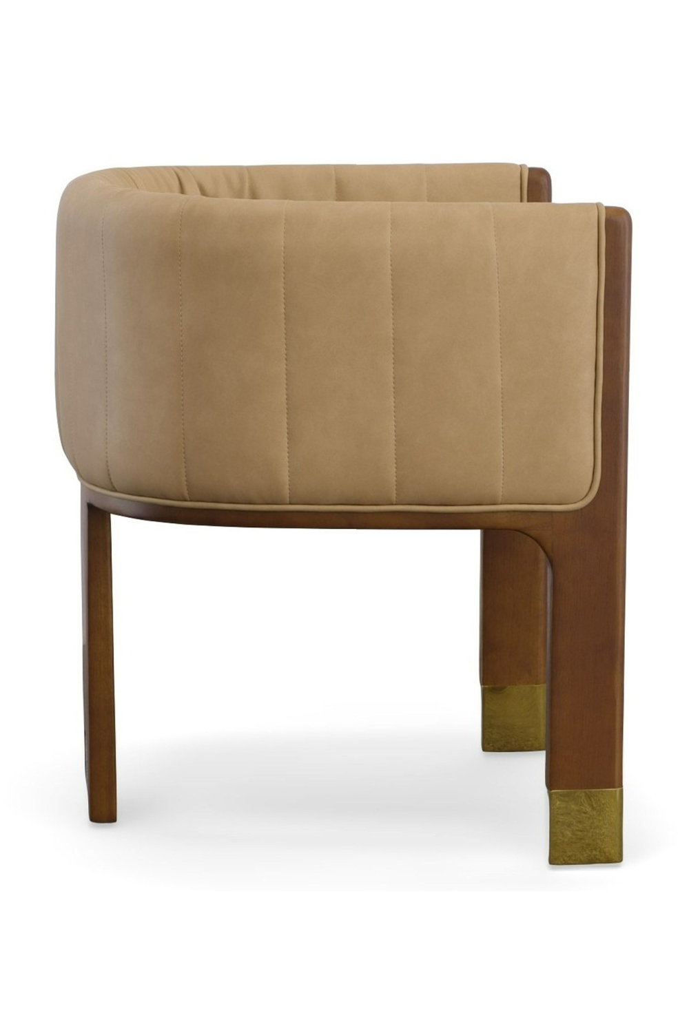 Tan Vegan Leather Dining Chair | OROA Modern Elati | Oroa.com