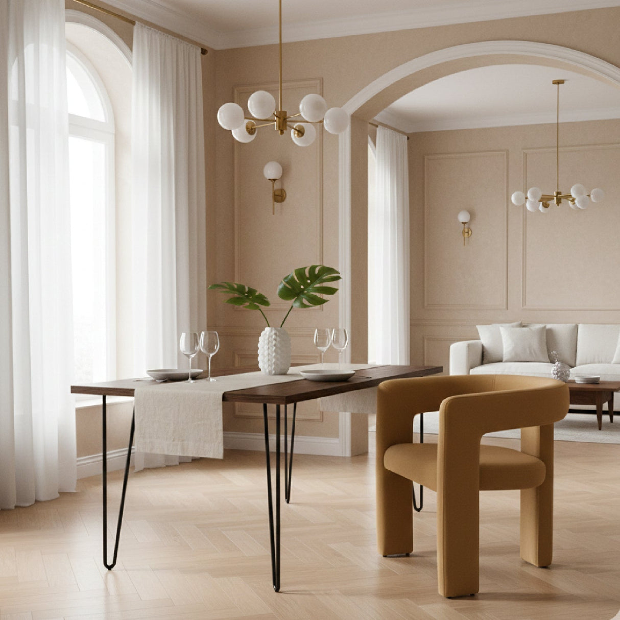 Curved Cut-Out Dining Chair – Cherish – alternate view 10
