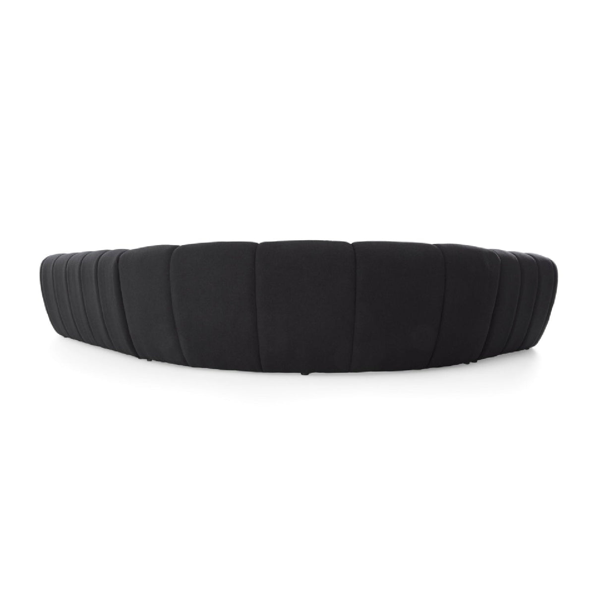 Black Tufted Sectional Sofa – Yolonda – rear view