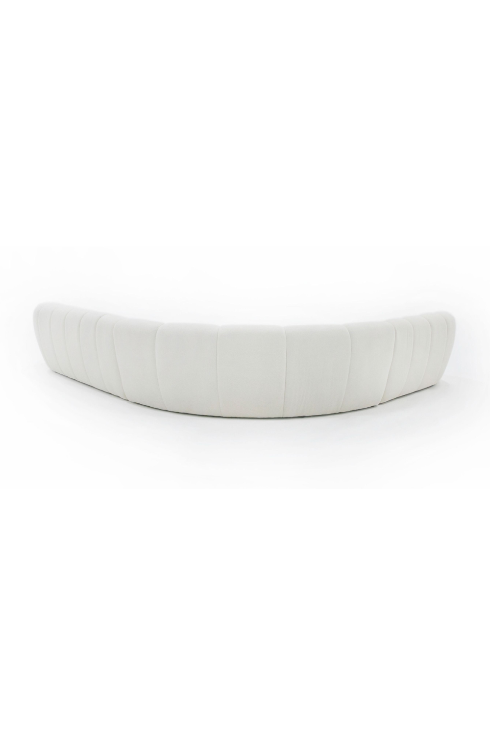 White Curved Sectional Sofa | OROA Modern Yolonda | Oroa.com