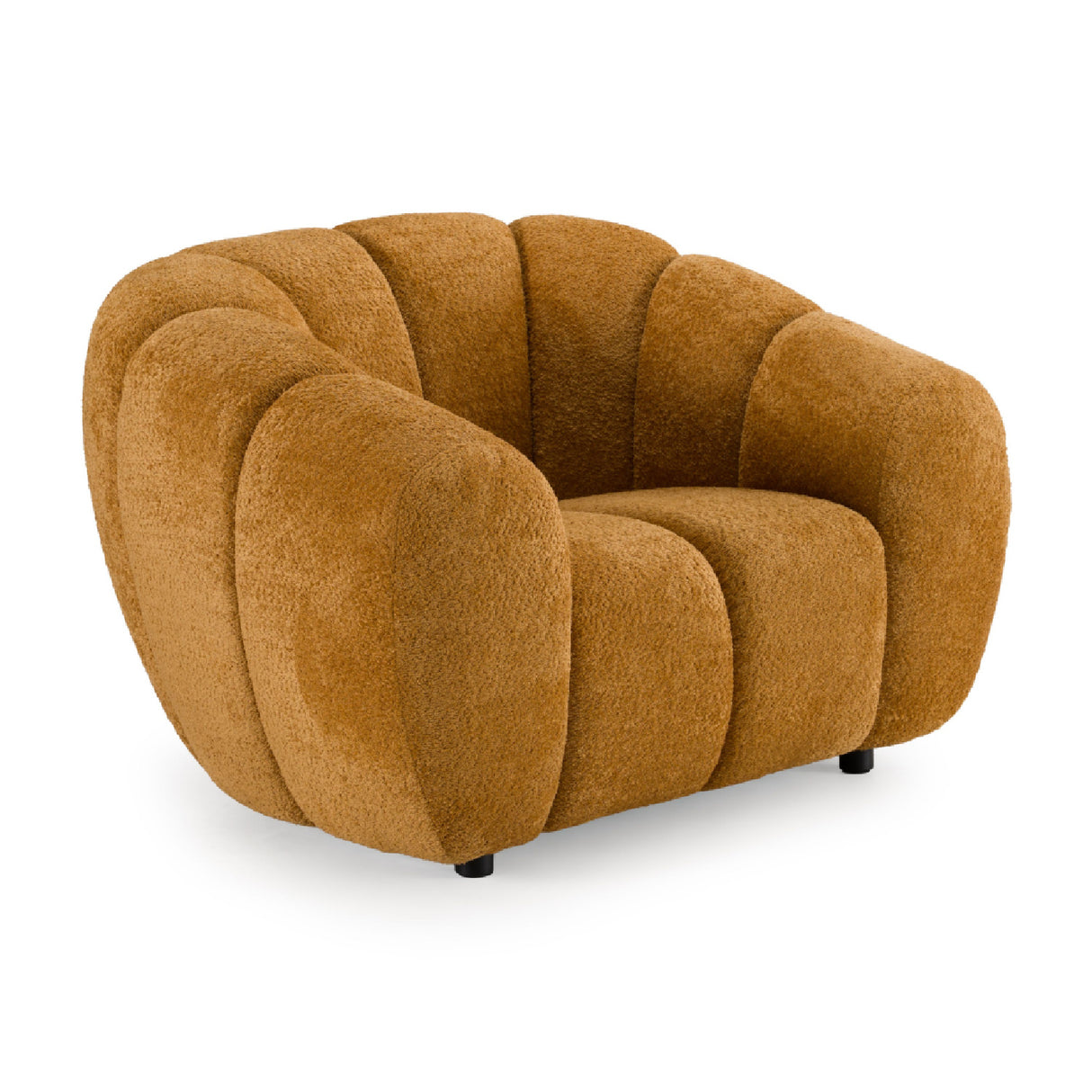 Channel Upholstered Lounge Chair – Suki – front view