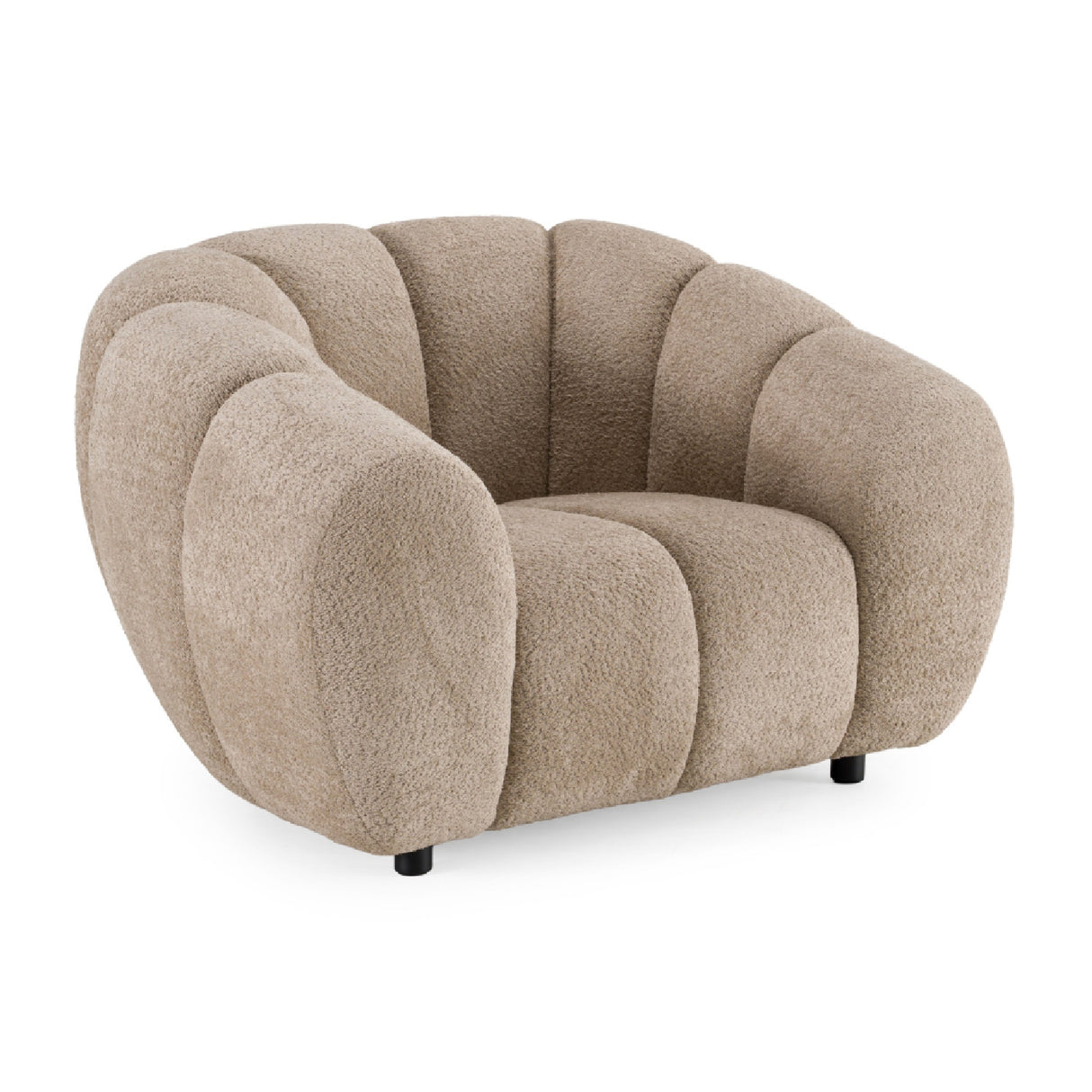 Channel Upholstered Lounge Chair | OROA Modern Suki
