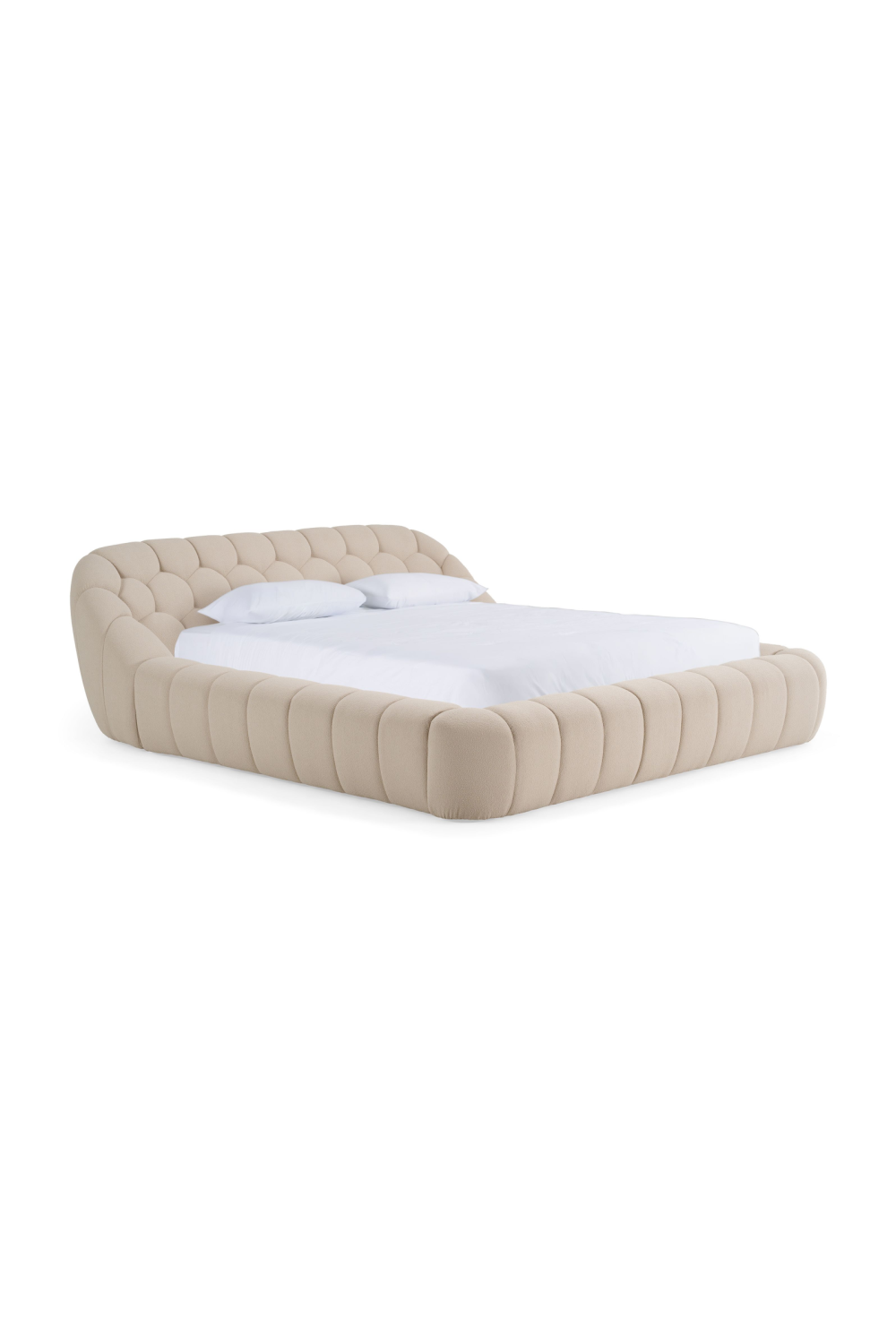 Hexagonal Tufted Queen Bed | OROA Modern Yolonda | Oroa.com